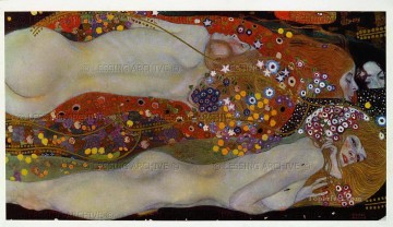 Water Snakes II Gustav Klimt Oil Paintings